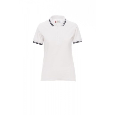 Polo Manica Corta Piquet 210Gr Skipper Lady Xs Bianco/Blu Navy