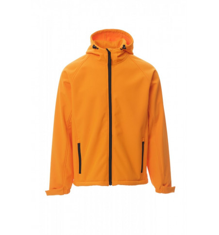 Soft-Shell No Imbottito Con Cappuccio Soft Shell Mechanical Stretch 320 Gr Gale S Arancione