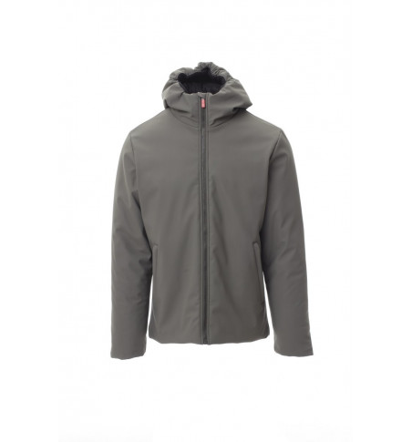 Soft-Shell Imbottito Con Cappuccio Soft-Shell 330Gr 78% Nylon Oregon Xs Smoke/Nero