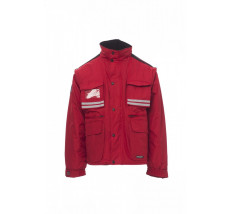 Giubbotti Imbottito Con Cappuccio Pongee Ripstop 240T 180Gr Tornado S Rosso