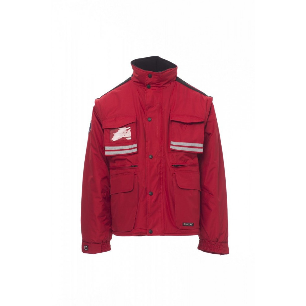 Giubbotti Imbottito Con Cappuccio Pongee Ripstop 240T 180Gr Tornado S Rosso