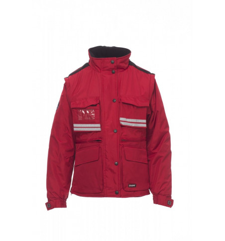 Giubbotti Imbottito Con Cappuccio Pongee Ripstop 240T 180Gr Tornado Lady S Rosso