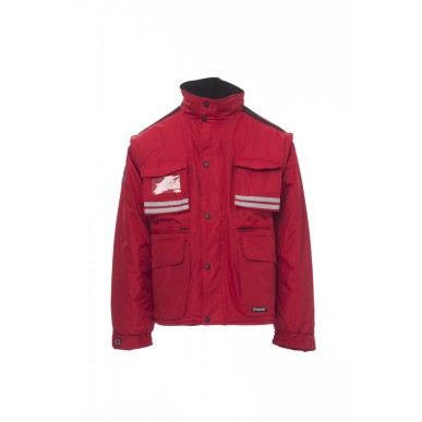 Giubbotti Imbottito Con Cappuccio Pongee Ripstop 240T 180Gr Tornado S Rosso