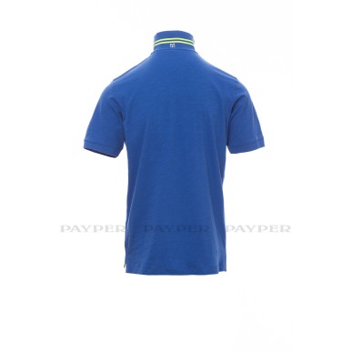 Nautic - Polo lavoro tempo libero da uomo manica corta a tre bottoni in tinta effetto perlato 100% cotone - DEVASTORE