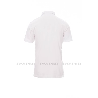 Prestige - Polo manica corta tempo libero e lavoro a quattro bottoni in tinta  e con colletto modello camicia, taschino frontale