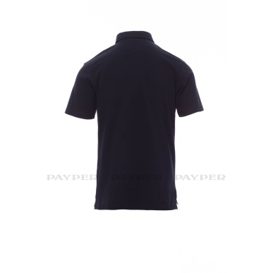 Prestige - Polo manica corta tempo libero e lavoro a quattro bottoni in tinta  e con colletto modello camicia, taschino frontale