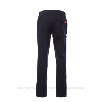 Engine - Pantalone da lavoro economici multistagione 100% cotone con passanti ed elastico in vita - Payper