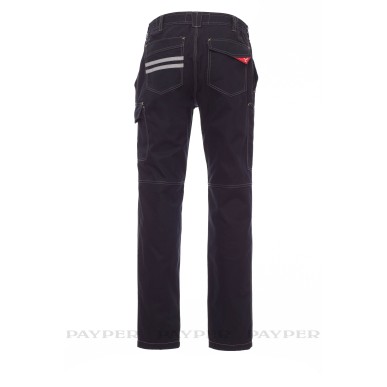 Pantaloni da Lavoro Payper Worker Stretch Elasticizzati Multitasche 98% Cotone 2% Elastan 290 g/m²