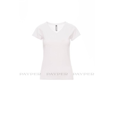 Fencer - T-shirt manica corta sfiancata da donna con collo a V ampio - DEVASTORE