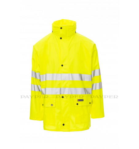 River-Jacket - Giacca antipioggia payper in alta visibilità con bande 3M - DEVASTORE