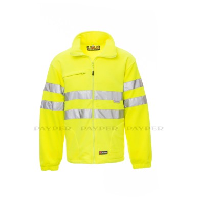 LIGHT Pile Payper uomo in alta visibilità con bande 3M