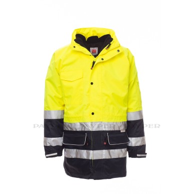 Security - Parka quattro usi in alta visibilit con bande 3M - DEVASTORE