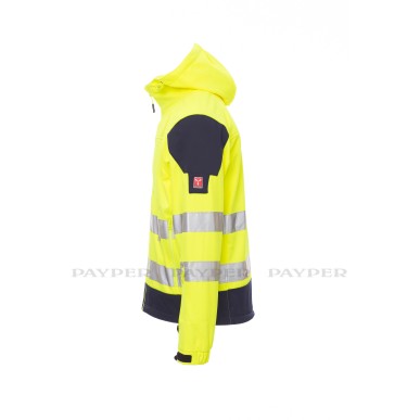 SHINE 2.0 giacca con cappuccio soft-shell alta visibilità Payper