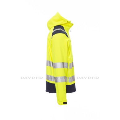 SHINE 2.0 giacca con cappuccio soft-shell alta visibilità Payper