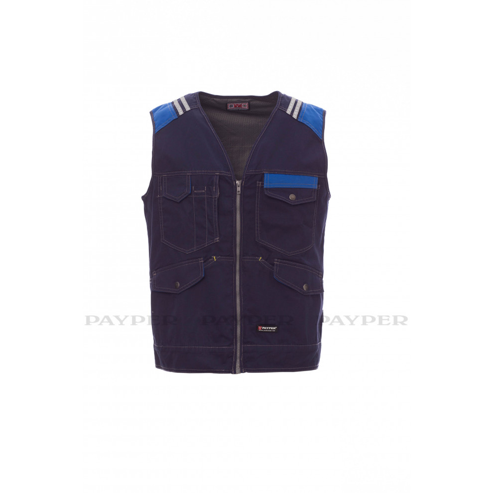 Tucson - Gilet Payper con inserti e impunture bicolore a contrasto - DEVASTORE