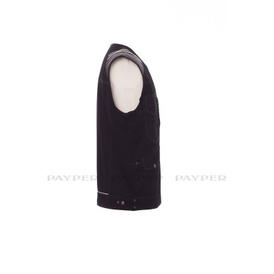 Tucson - Gilet Payper con inserti e impunture bicolore a contrasto - DEVASTORE