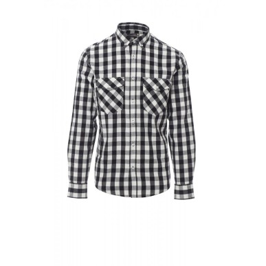 Labrador - Camicia payper scozzese a manica lunga con bottoni effetto perlato - DEVASTORE