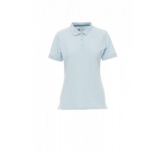 Venice Lady - Polo sfiancata da donna a manica corta con 4 bottoni in tinta effetto perlato - DEVASTORE