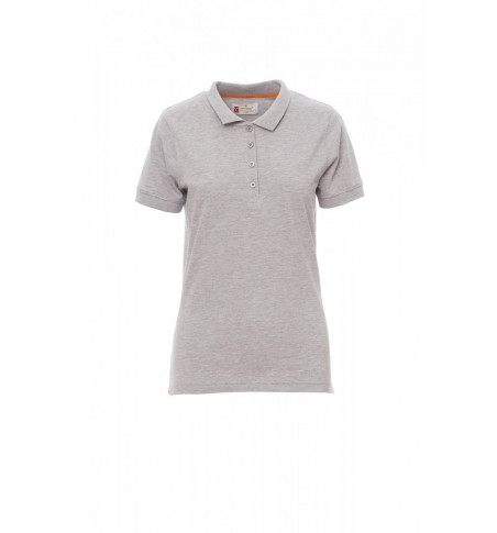 Venice Lady Melange - Polo sfiancata da donna a manica corta con 4 bottoni in tinta effetto perlato - DEVASTORE