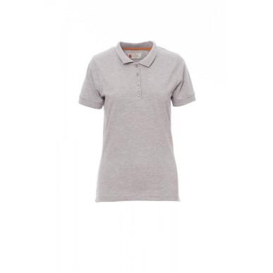 Venice Lady Melange - Polo sfiancata da donna a manica corta con 4 bottoni in tinta effetto perlato - DEVASTORE