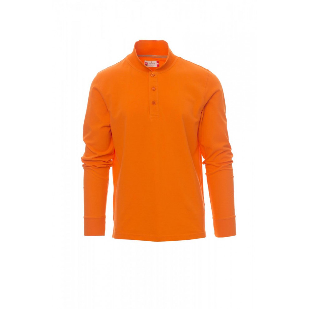 Florence - Polo da uomo a manica lunga con 3 bottoni in tinta effetto perlato - DEVASTORE