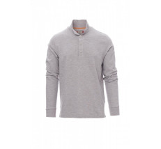 Florence Melange - Polo da uomo a manica lunga con 3 bottoni in tinta effetto perlato - DEVASTORE