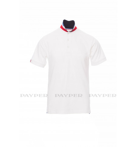 Nation - Polo Payper da uomo manica corta a tre bottoni