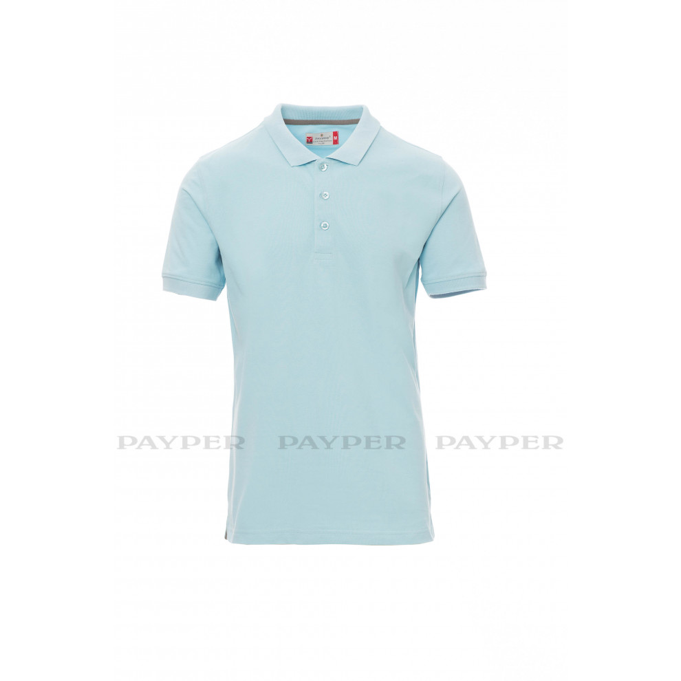 Venice Payper - Polo Payper da uomo a manica corta con 3 bottoni in tinta effetto perlato - DEVASTORE