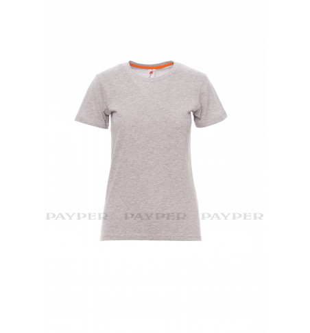 Sunset Lady Melange - T-shirt girocollo manica corta sfiancata da donna - DEVASTORE