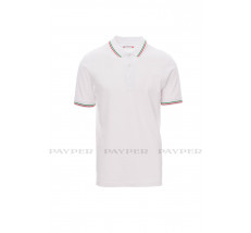 Italia - Polo unisex a manica corta a 3 bottoni in tinta - DEVASTORE