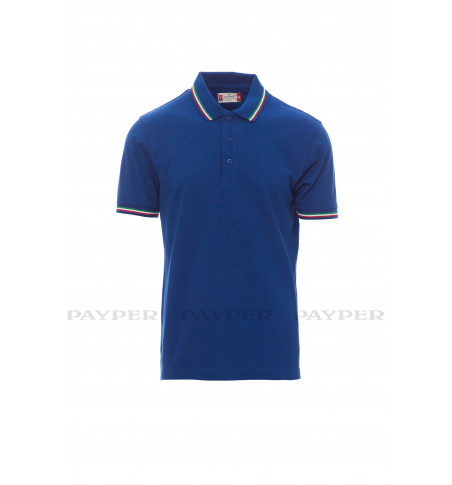 ITALIA polo maniche corte Payer collo e manica con profilo tricolore