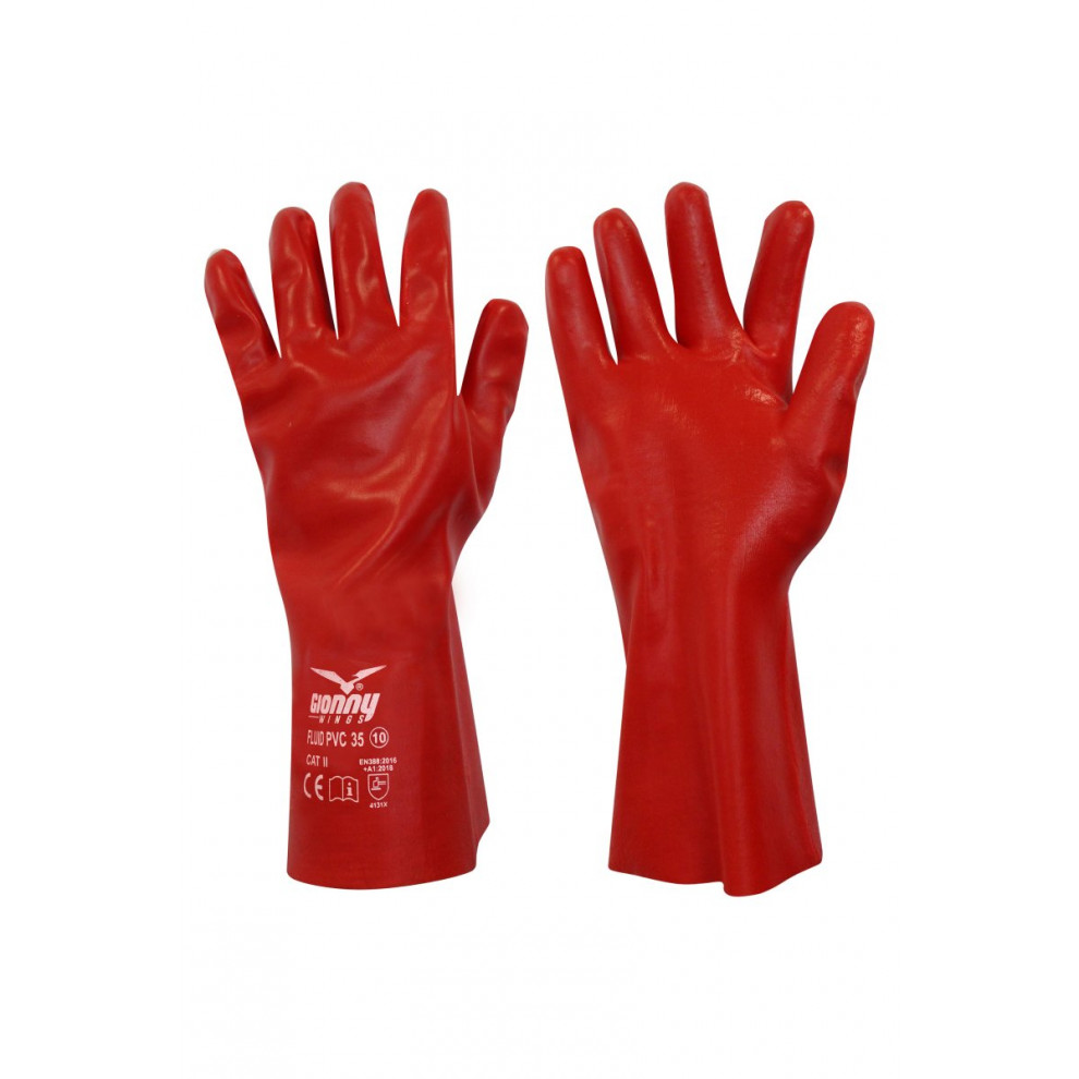 Guanti PVC 35 cm protezione rischi meccanici FLUID PVC 35 Guanti PVC 35 cm protezione rischi meccanici FLUID PVC 35