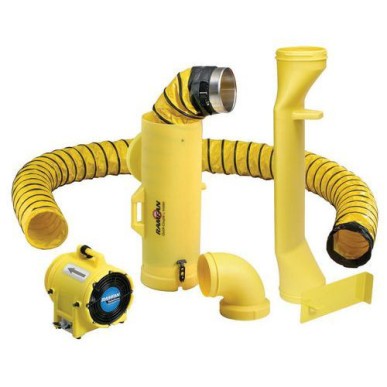 UB20 ventilatore spazi confinati con raccordo per tombino