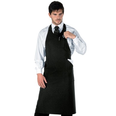 Grembiule da Sommelier Unisex nero - ISACCO