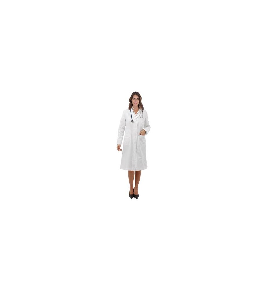 Camice medico donna bianco cotone