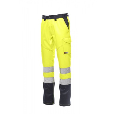 pantaloni alta visibilità charter giallo navy blu