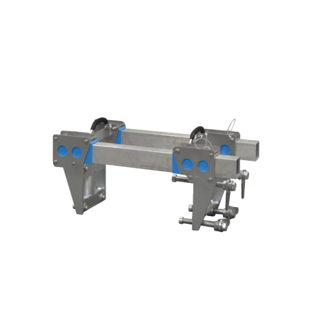 base regolabile a pinza per muretti