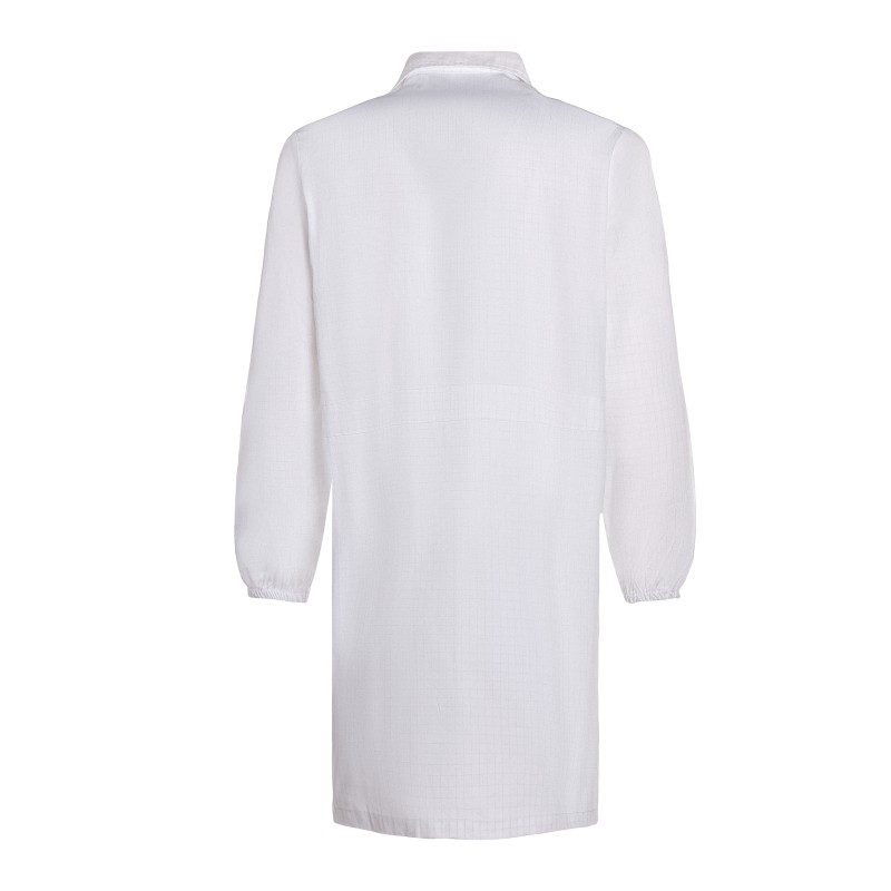 Camice ESD antistatico bianco UNI EN 1149-5
