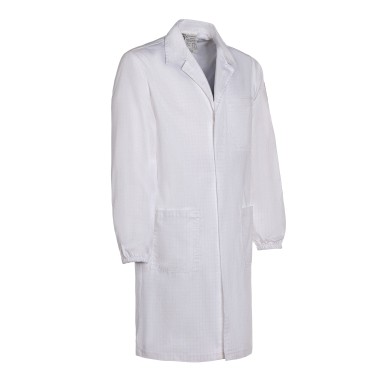 Camice ESD antistatico bianco UNI EN 1149-5