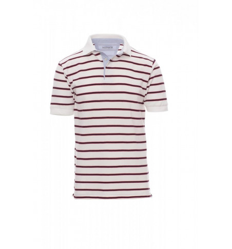 Polo Manica Corta Piquet 210Gr Sheffield S Bianco/Rosso-Blu-Ros