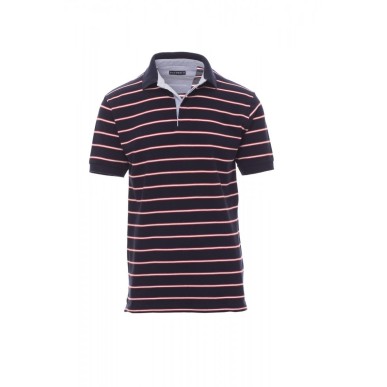 Polo Manica Corta Piquet 210Gr Sheffield S Blu Navy/Rosso-Bianc
