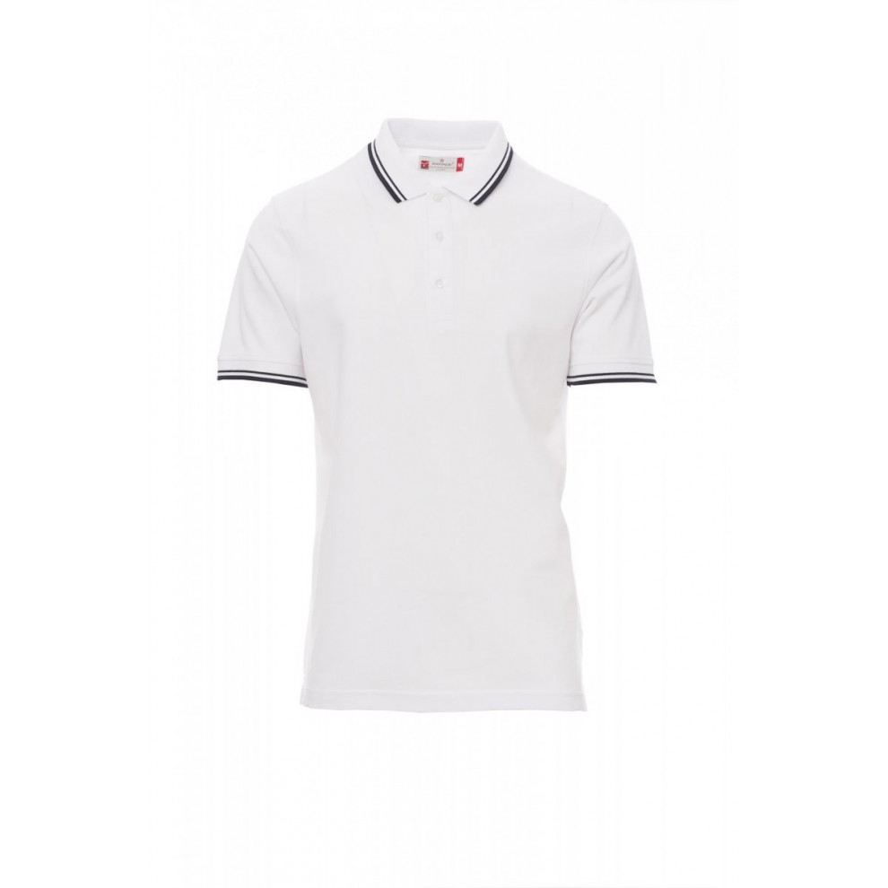 Polo Manica Corta Piquet 210Gr Skipper Xs Bianco/Blu Navy