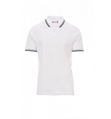 Polo Manica Corta Piquet 210Gr Skipper Xs Bianco/Blu Navy