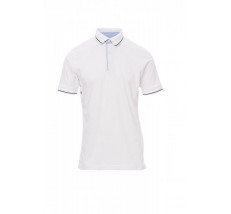 Polo Manica Corta Jersey 175Gr Cambridge S Bianco/Blu Navy