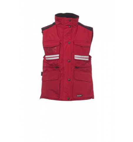 Gilet Imbottito Senza Maniche Pongee Ripstop 240T 180Gr Flight Lady S Rosso