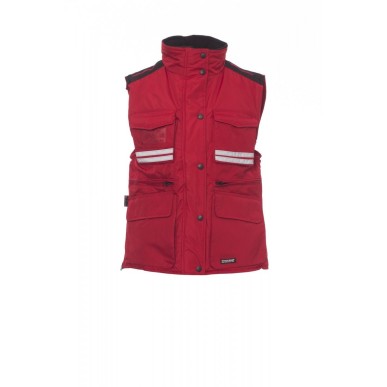 Gilet Imbottito Senza Maniche Pongee Ripstop 240T 180Gr Flight Lady S Rosso